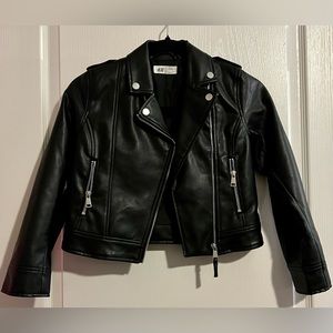 H&M Children’s Black Faux Leather Jacket